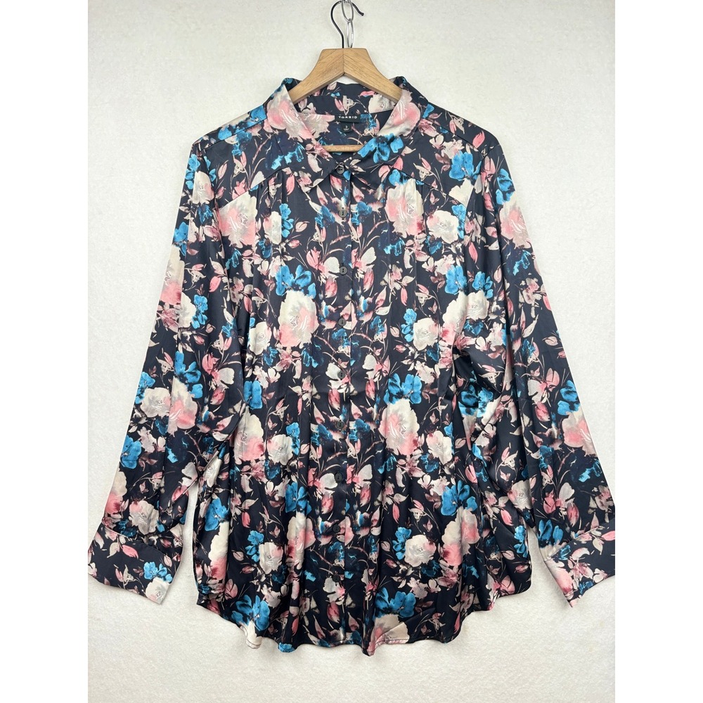 Torrid‎ Button Down Womens 3 3x Floral Print Boho Romantic